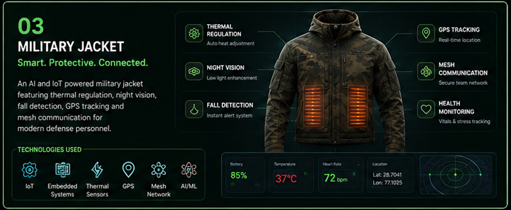 Thermal Regulating Military Jacket